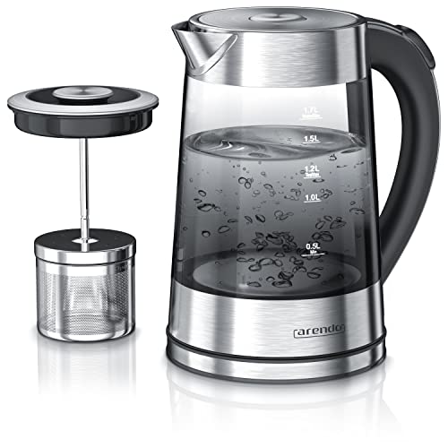 Glaswasserkocher 2,0L mit Teeeinsatz und Temperaturregelung Haushaltsgeräte