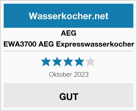 AEG EWA3700 AEG Expresswasserkocher Test