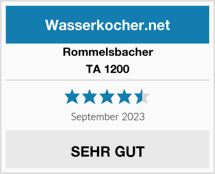 Rommelsbacher TA 1200 Test