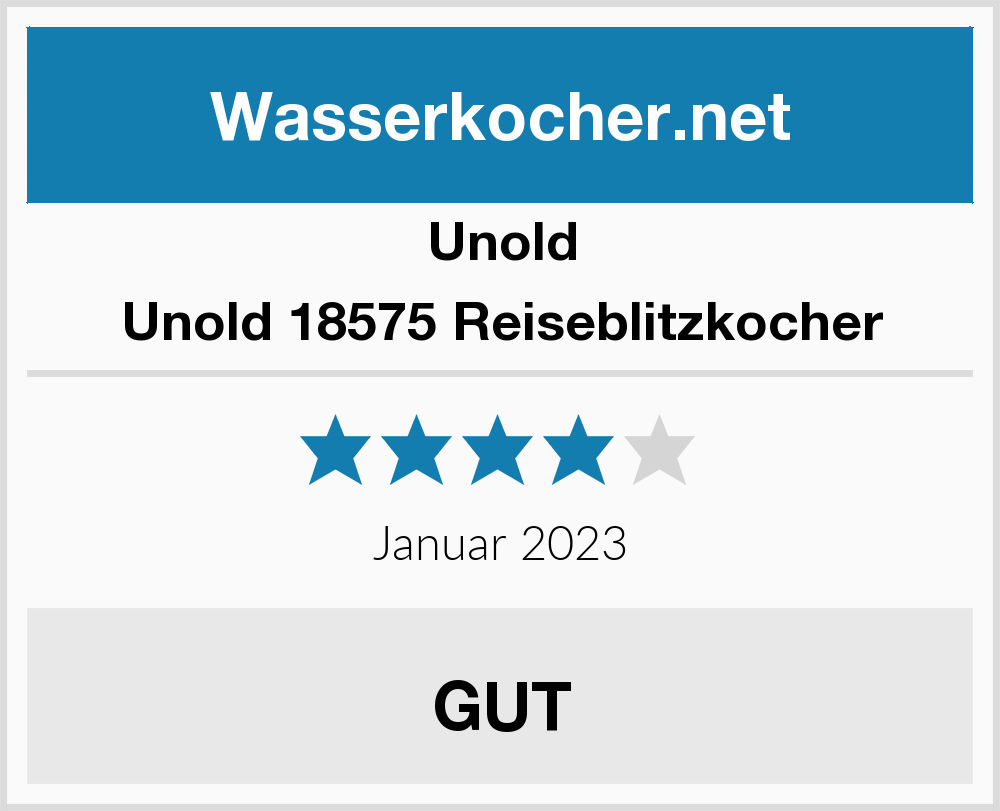 Unold 18575 Reiseblitzkocher | Wasserkocher Test 2024