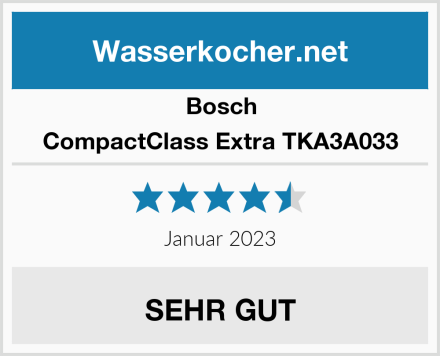 Bosch CompactClass Extra TKA3A033 Test