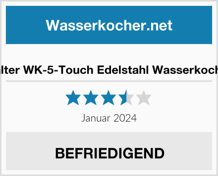  Balter WK-5-Touch Edelstahl Wasserkocher Test