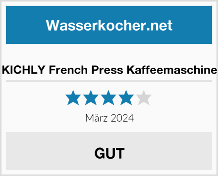  KICHLY French Press Kaffeemaschine Test