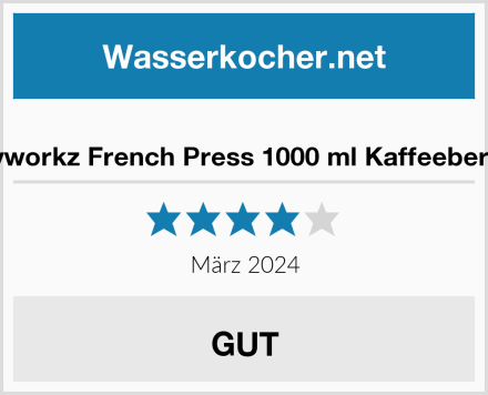  Easyworkz French Press 1000 ml Kaffeebereiter Test